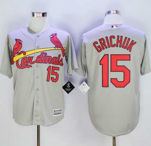 St. Louis Cardinals #15 Randal Grichuk Grey New Cool Base Stitched MLB Jersey,We sell and wholesale St. Louis Cardinals #15 Randal Grichuk Grey New Cool Base Stitched MLB Jersey on line form chian!